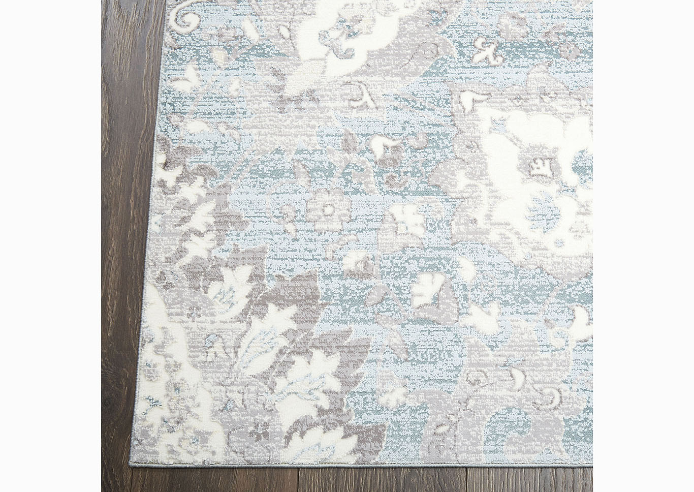 Home Dynamix Christian Siriano Brooksville Lambeth Transitional Area Rug 2'2"x6'9" Textured Blue/Blue/Gray,Home Dynamix